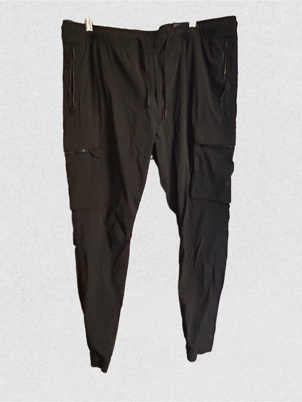 Men's Black Cargo Jogger Pants - Comfortable Everyday Wear